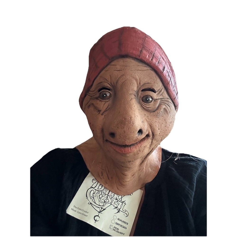 The Dark Crystal Pod Peasant‎ Vintage Mask  By Henson Associates, Inc. 1983 Rare